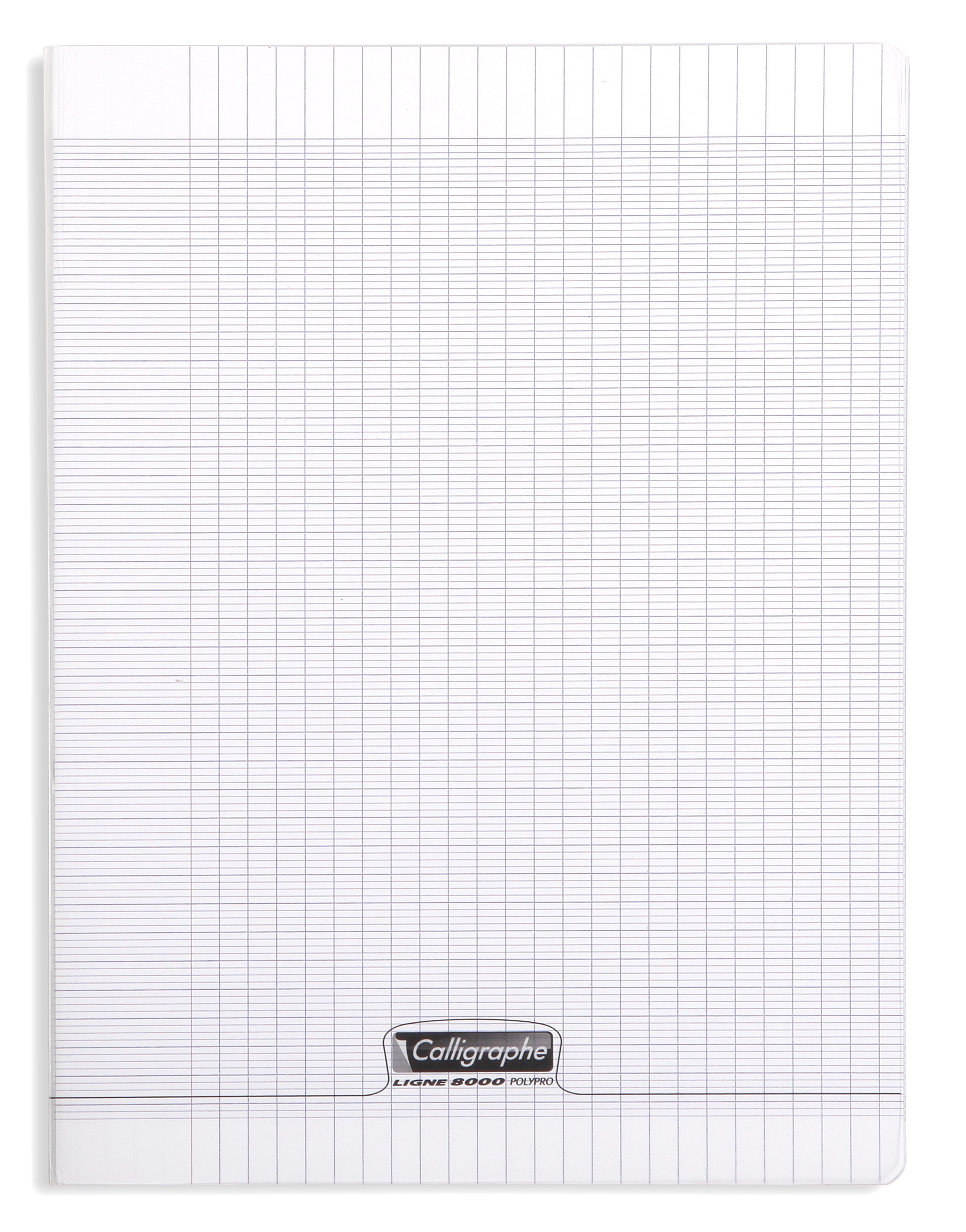 Cahier piqué 8000 POLYPRO 24x32 cm 48 pages grands carreaux 90 g