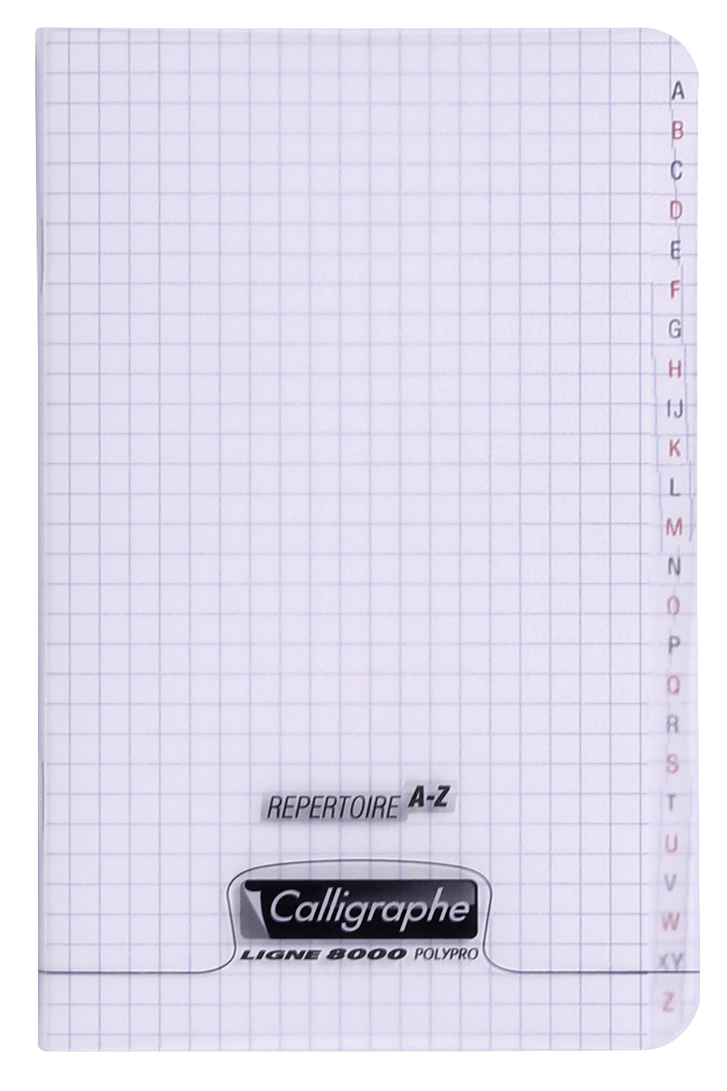 Répertoire piqué 8000 POLYPRO 11x17 cm 96 pages petits carreaux 90 g