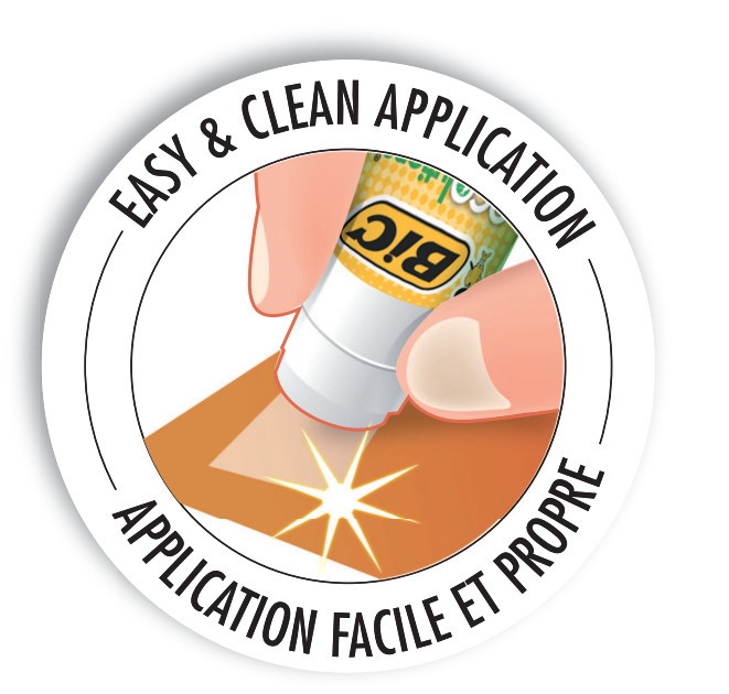 BIC ECOlutions Bâtons de Colle Blanche - 8 g, Pochette de 5