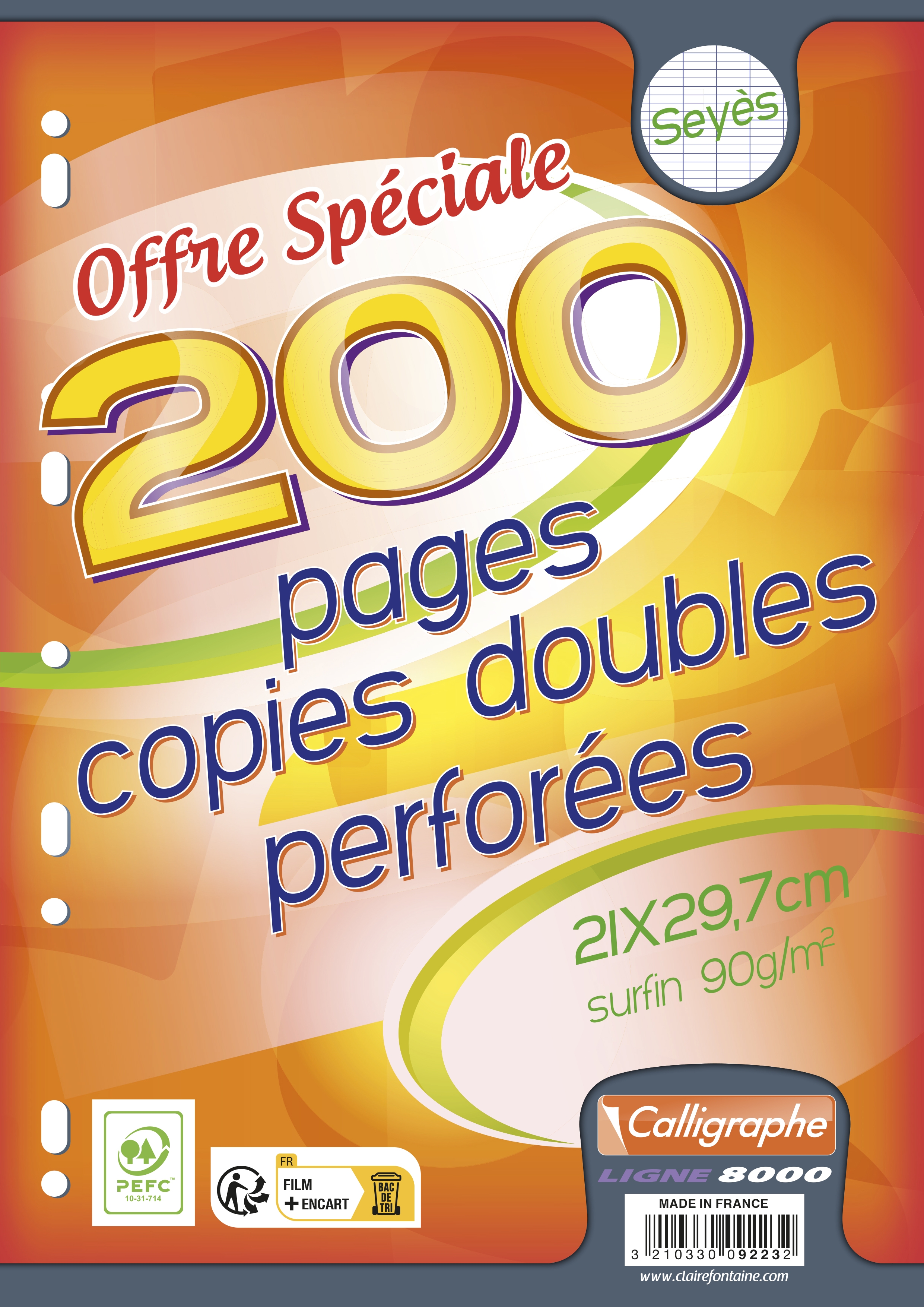 Copies doubles grands carreaux