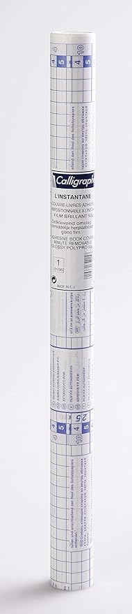 L'Instantane rouleau couvre-livres adhesif repositionnable polypropylene 5/100eme 5 m x 0,50 m  - Transparent