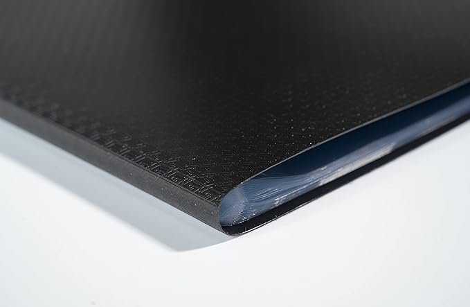 EXACOMPTA Protege-documents en polypropylene 5/10e OPAK pochettes Cristal 60 vues - A4 - Noir