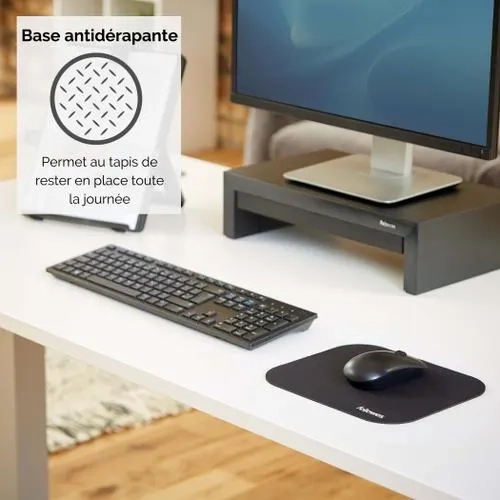 FELLOWES Tapis de souris économique Noir 58024