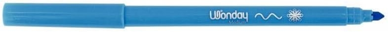 WONDAY Pochette de 12 feutres pointe moyenne assortis
