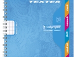 Cahier de textes reliure intégrale 7000 17x22 cm 148 pages grands carreaux 70 g