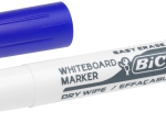 BIC Velleda 1741 Feutres pour Tableau Blanc Effaçables à Sec, Pointe Conique Moyenne - Bleu, Blister de 4