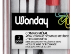 WONDAY Coffret compas 3 en 1 (collège) avec bague
