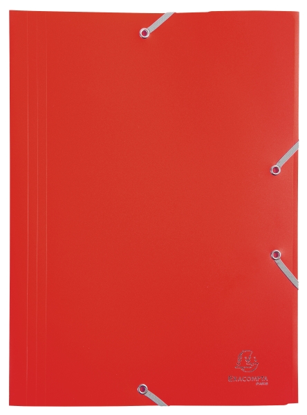 Chemise à élastique 3 rabats Polypropylène 4/10e Opaque Eco - A4 Chemise plastique polypropylène pour petit budget.