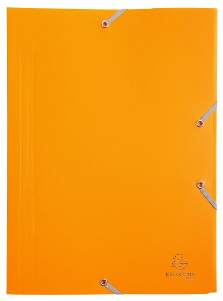 Chemise à élastique 3 rabats Polypropylène 4/10e Opaque Eco - A4 Chemise plastique polypropylène pour petit budget.