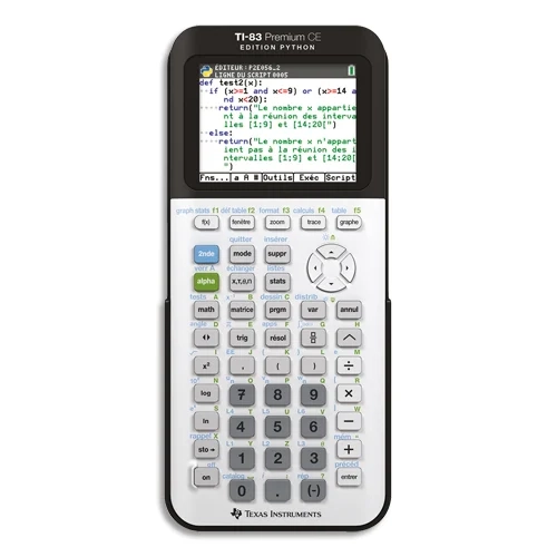 TEXAS INSTRUMENTS Calculatrice graphique TI-83 Premium CE Edition Python