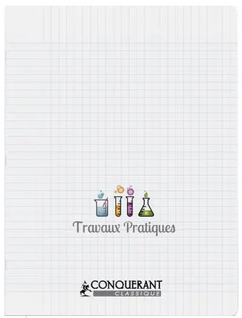 Cahier TP piqûre 24x32cm 48 pages Seyès+48 pages unies